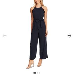 Cece *NWOT* ruffle high neck jumpsuit